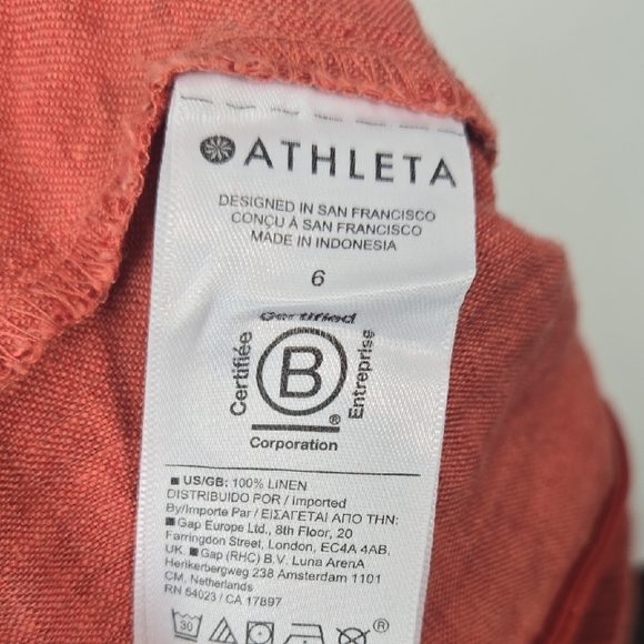 Athleta Pink Jogger Sweatpants with Tapered Leg and Elastic Waistband - Picture 7 of 8